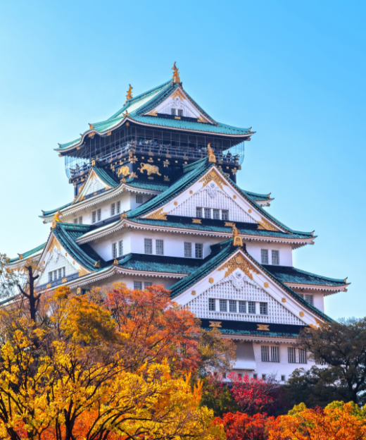 LÂU ĐÀI OSAKA MÙA THU